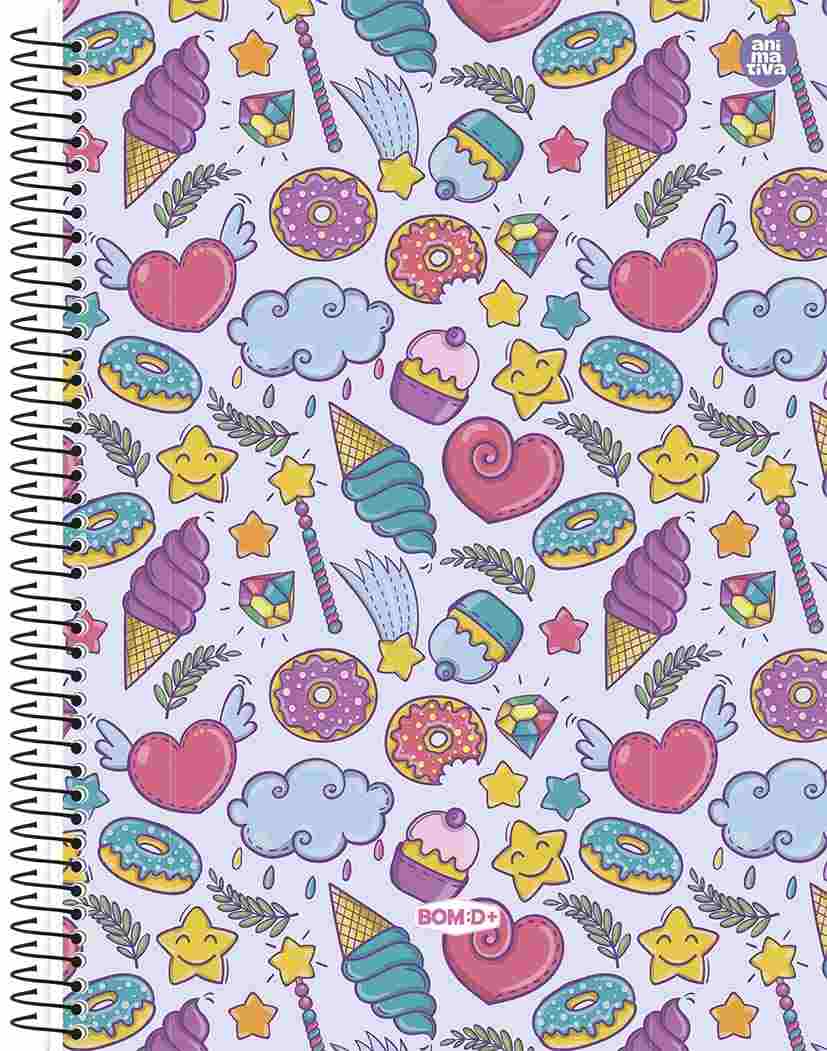 CADERNO 1X1 BOM D  FEMININO 80F 